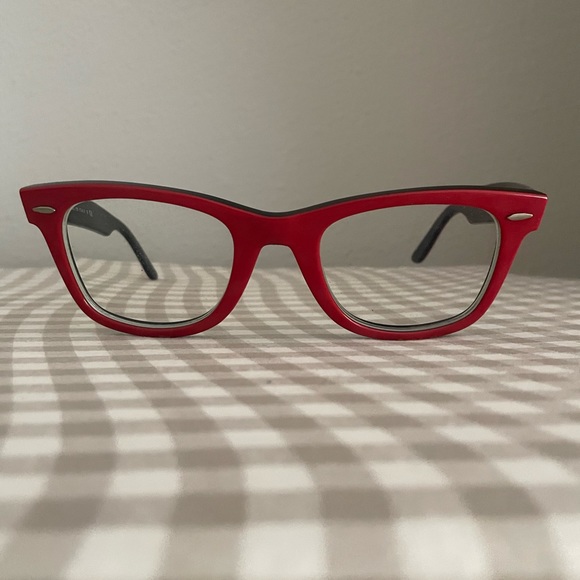 Ray-Ban Red Glass Frame - Picture 1 of 3